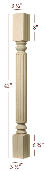 Medium Fluted Madison Bar Post