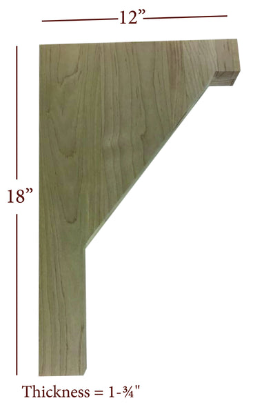 Bridge to Hutch Solid Wood Cortez Bar Bracket