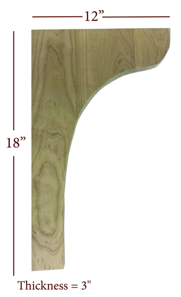 Bridge to Hutch Wide Plain Bar Bracket