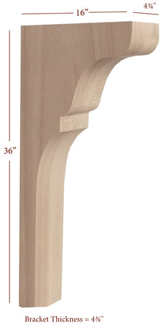 Lexington Trim to Height Massive Island Corbel or Hood Corbel