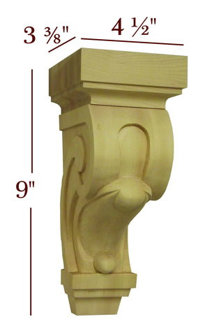 Small Arts & Crafts Carved Corbel