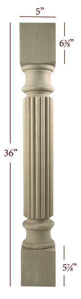 Massive Essential Reeded Island Leg