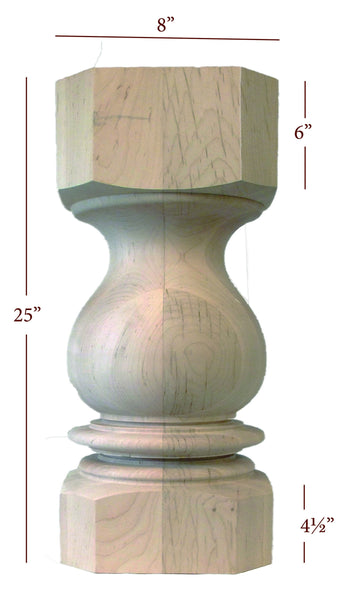 Massive Tuscan Table Pedestal Cylinder