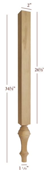 Grand Plain Traditional Furniture Vanity Leg